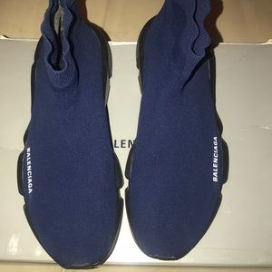 navy balenciaga speed
